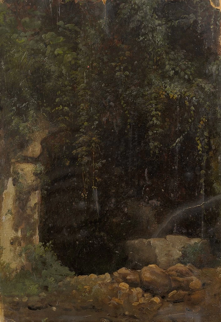 Julie Wilhelmine Hagen - Schwarz, La fonte, Tartu Art Museum's painting collection